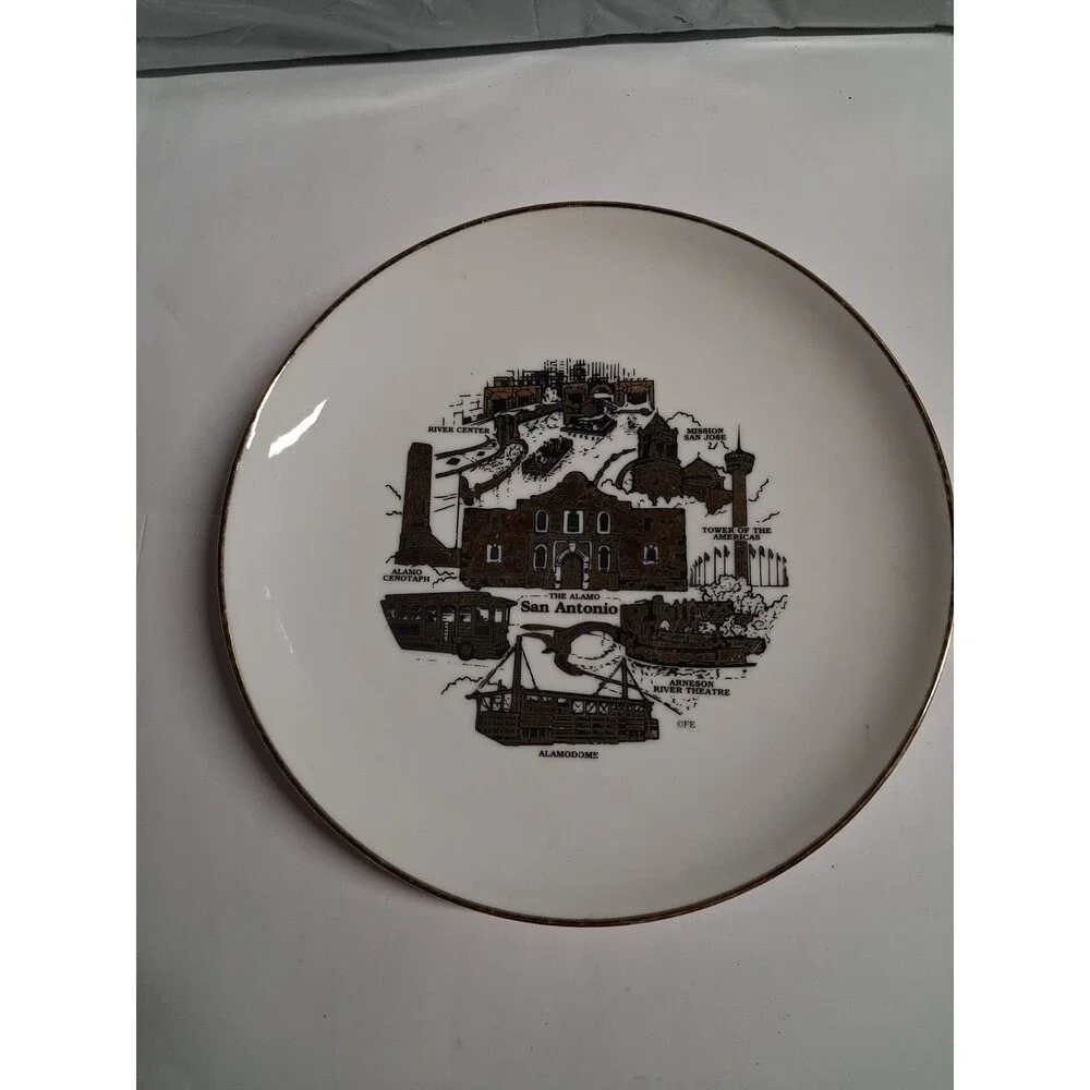San Antonio  Texas The Alamo Plate